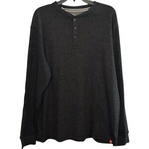 The American Outdoorsman Shirt  Charcoal Thermal Henley in Size‎ XL  NWT